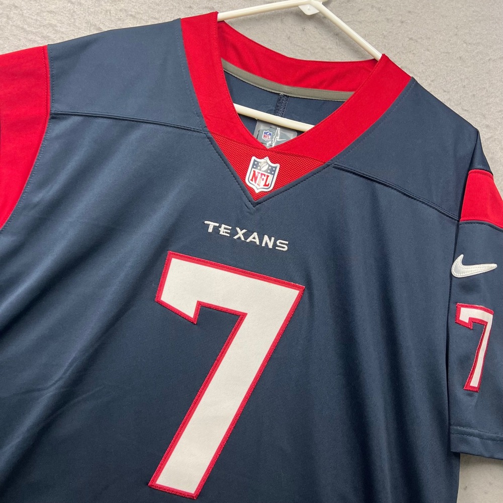 Nike Houston Texans CJ Stroud 7 Jersey Mens Small Navy Blue NFL Football